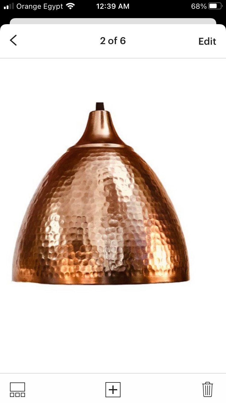 Hammered Pure Copper Dome Pendant Light Light Fixture Ceiling Lights Moroccan Pendant Lamp Egyptian Pendant Lamp copper