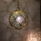 Moroccan Brass Lamp Pendant Lamp Hanging Lamp . Ceiling Brass Lights , Available Colors,Antique Brass , Matt Gold, Silver