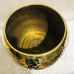 Handmade Brass Hammered Gold Plant Pots