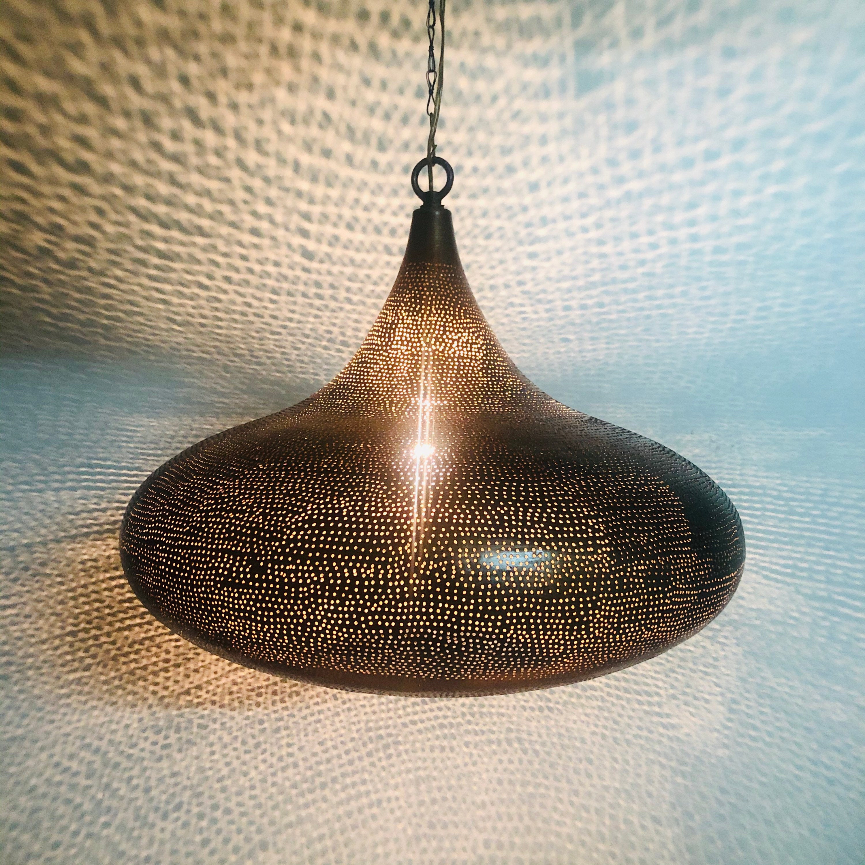 Handcrafted Moroccan Ceiling Lights Pendant Lamp Fixture Hanging lamp Bronze Color