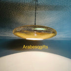 Brass ceiling lamp, 40cm or 50cm moroccan ceiling lamp, moroccan lamp, pendant brass lamp Oval Shape. UFO shape