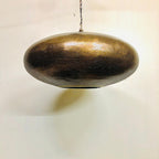 Handcrafted Moroccan Ceiling Lights Pendant Lamp Fixture Hanging lamp Aged Bronze Color Plated Oval Shape 22 inches