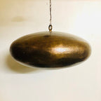 Handcrafted Moroccan Ceiling Lights Pendant Lamp Fixture Hanging lamp Aged Bronze Color Plated Oval Shape 22 inches