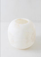 Set Of 6 White ALABASTER CANDLE HOLDER White Alabaster Candle Holder. Tea Light Candle Holder. Alabaster Natural Stone