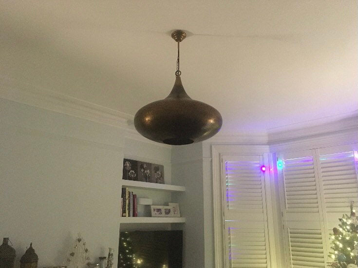 Handcrafted Moroccan Ceiling Lights Pendant Lamp Fixture Hanging lamp Bronze Color