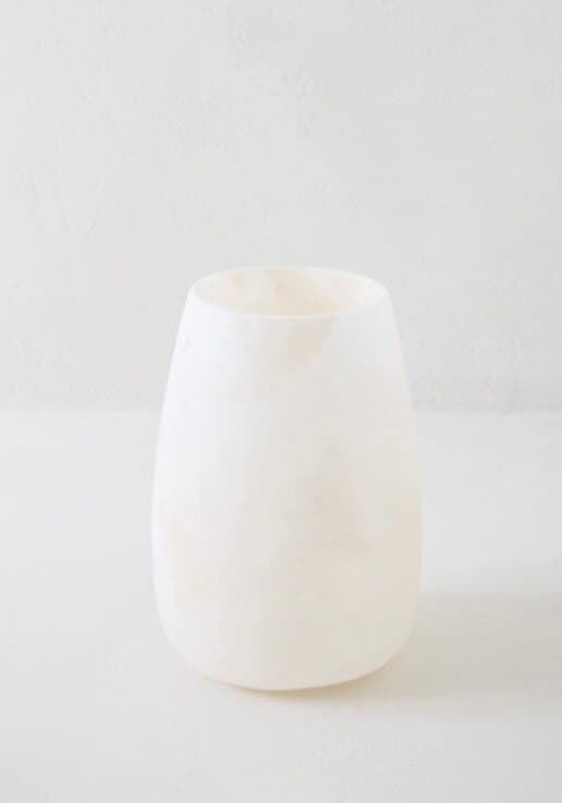 Alabaster Candleholders - Oval. White Alabaster Stone Candle Holder. Egyptian White Alabaster Candle Holder. Tea Light Candle