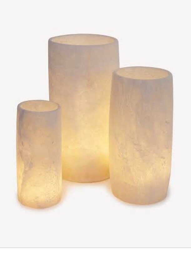 ALABASTER Handcrafted CANDLE HOLDER White Alabaster Candle Holder. Tea Light Candle Holder. Egyptian Arabic Alabaster