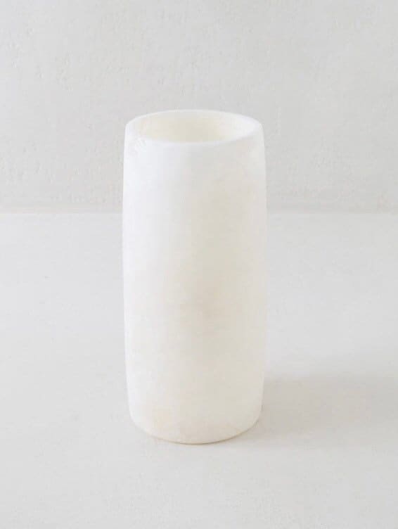 ALABASTER Handcrafted CANDLE HOLDER White Alabaster Candle Holder. Tea Light Candle Holder. Egyptian Arabic Alabaster