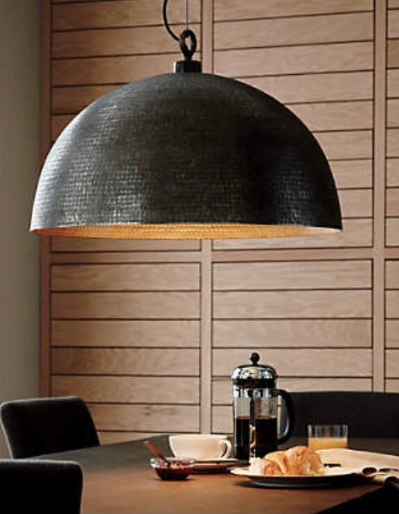Hammered Metal Dome Pendant Light Light Fixture Ceiling Lights Moroccan Pendant Lamp Egyptian Pendant Lamp Black outside &