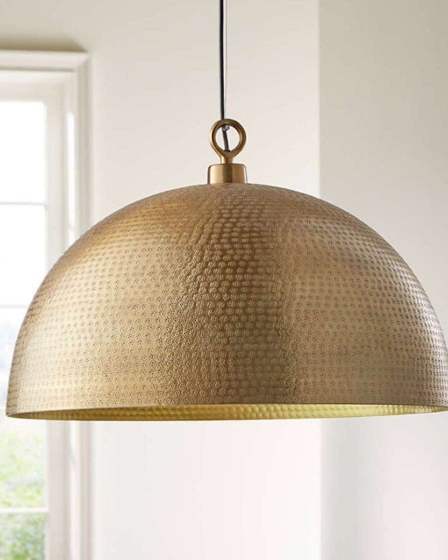 Brass Dome Pendant Lamp Brass Ceiling Lamps Hammered Brass Dome Pendant Light Moroccan Pendant Lamp