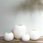White Alabaster Stone Candle Holder, Egyptian Alabaster, Tea Light Candle Holder, Natural Stone