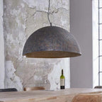 Set Of 2 Handmade Pendant Lamps. Ceiling lamp. Moroccan Chandelier.Kitchen Island Lighting. Black outs & Gold Color Inside