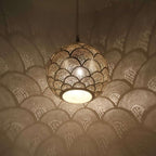 Moroccan Brass Lamp Pendant Lamp Hanging Lamp . Ceiling Brass Lights , Available Colors,Antique Brass , Matt Gold, Silver