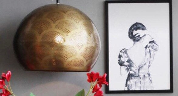 Moroccan Pendant Lamp Hanging Lamp , Brass Ceiling Lamps ,Copper Lampshade ,Bohemian Home Decor ,Brass Modern Lighting