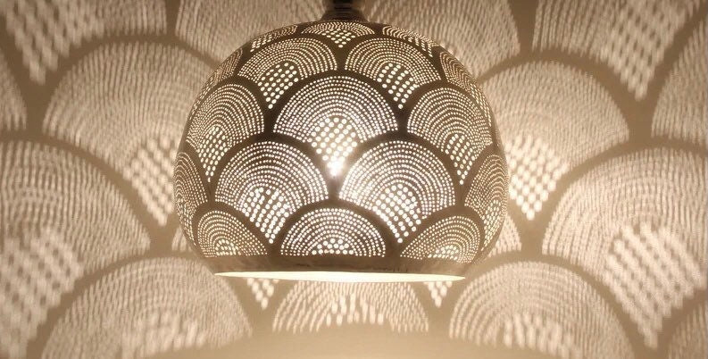 Moroccan Pendant Lamp Hanging Lamp , Brass Ceiling Lamps ,Copper Lampshade ,Bohemian Home Decor ,Brass Modern Lighting