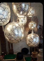 Moroccan Brass Lamp Pendant Lamp Hanging Lamp . Ceiling Brass Lights , Available Colors,Antique Brass , Matt Gold, Silver