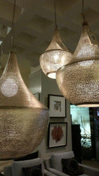 Moroccan Pendant Lamp Hanging Lamp , Brass Ceiling Lamps ,Copper Lampshade ,Bohemian Home Decor ,Brass Modern Lighting