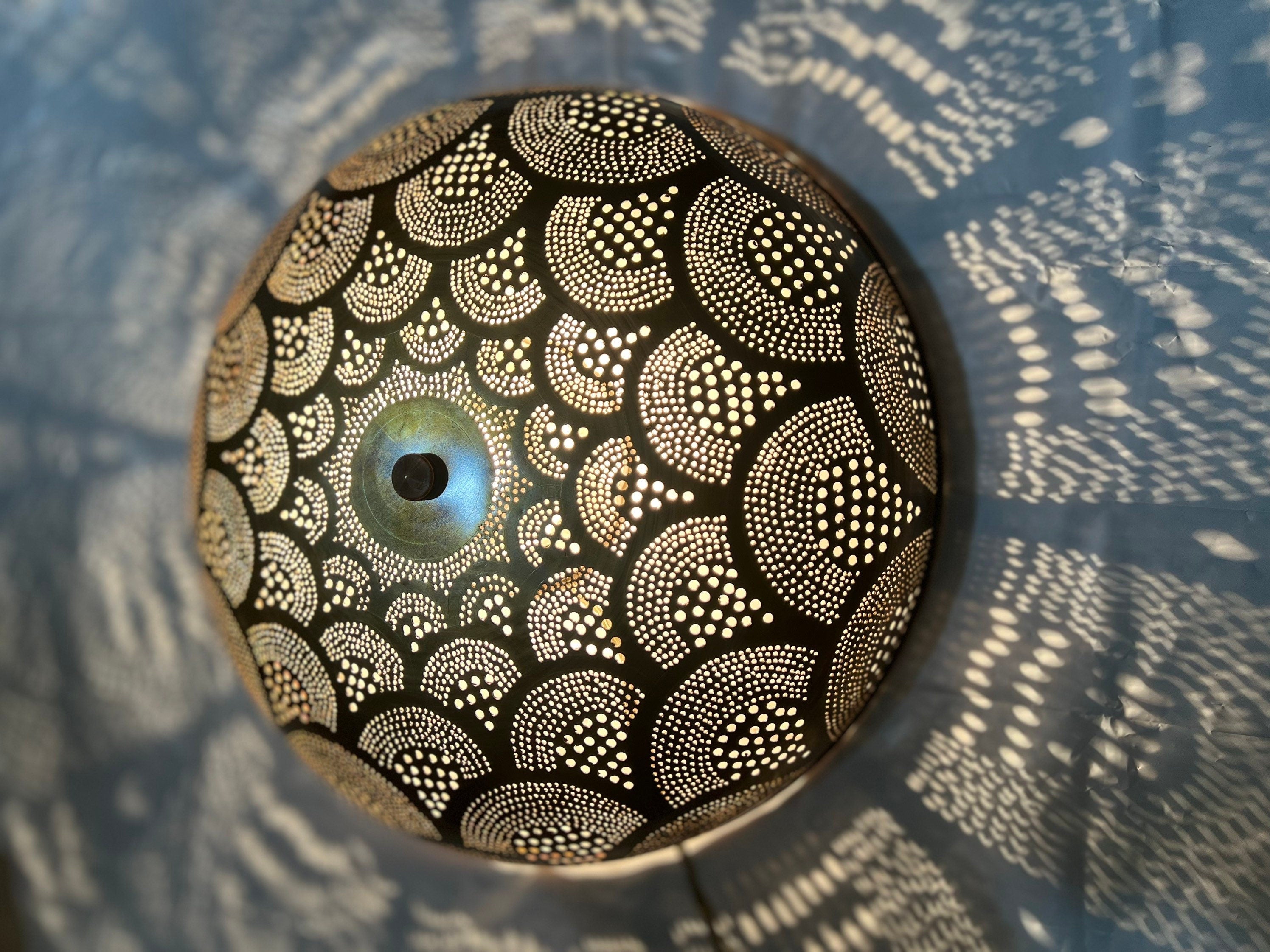 Handcrafted Moroccan Ceiling Lights, Flush Mount . aged Bronze Color Wall Lamp