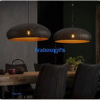 Set of 2 16.1” Handmade Pendant Lamps. Ceiling lamp. Moroccan Chandelier. Moroccan Ceiling Lights. Kitchen Island Lighting.