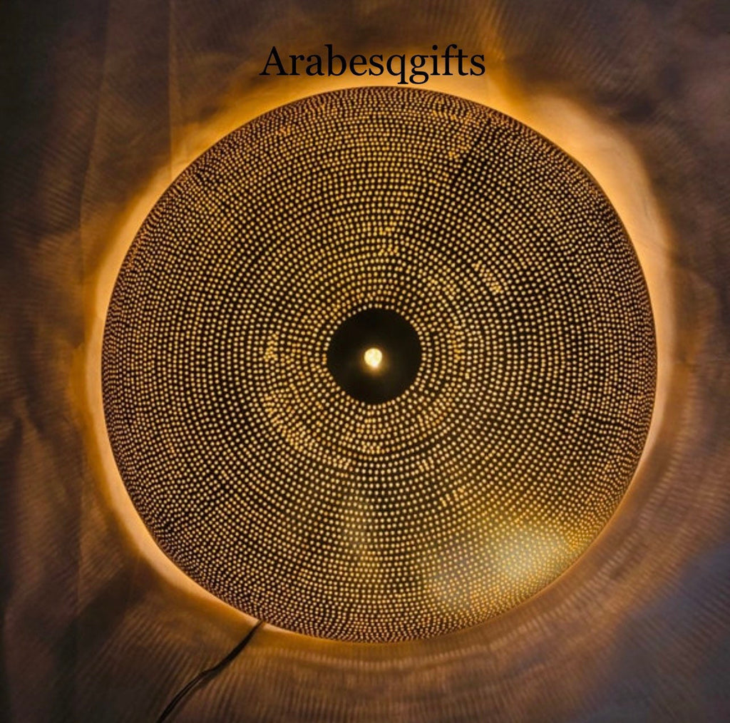 Ceiling Lights, Flush Mount Gold Color Semi Flush Mount, Copper Light, Moroccan Ceiling Lights, pendant Lamps