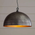 Hammered Metal Dome Pendant Light Light Fixture Ceiling Lights Moroccan Pendant Lamp Egyptian Pendant Lamp Black outside &