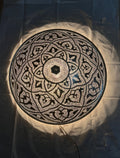 Handcrafted Moroccan Ceiling Lights, Flush Mount Gold Color Sun Rise 24” diameter