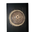 Handcrafted Moroccan Ceiling Lights, Flush Mount Gold Color Sun Rise 24” diameter