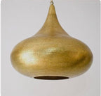 Brass Pendant Lamp, Ceiling Lamp, Moroccan Ceiling Lights, boho Ceiling Lamps. Natural Gold color