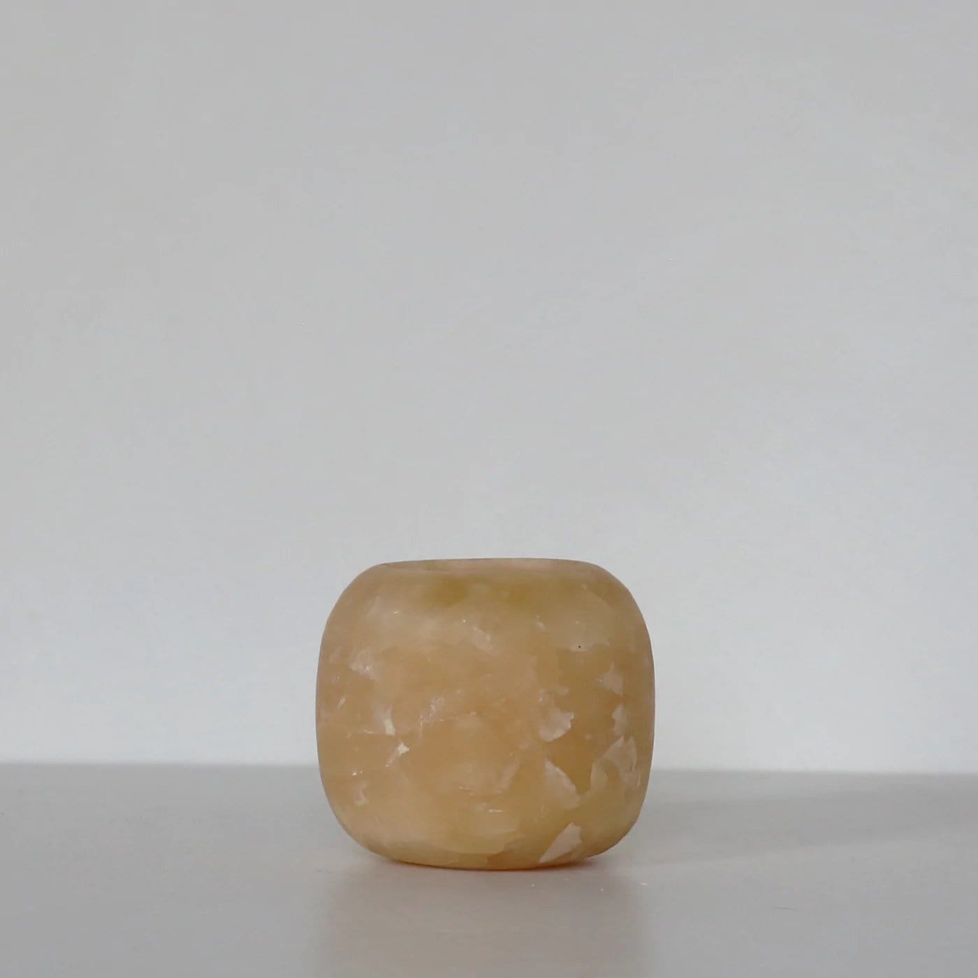 ALABASTER Natural Stone CANDLE HOLDER Brown Alabaster Candle Holder.Tea Light Candle Holder. Egyptian Arabic Alabaster Amber