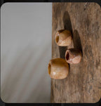 ALABASTER Natural Stone CANDLE HOLDER Brown Alabaster Candle Holder.Tea Light Candle Holder. Egyptian Arabic Alabaster Amber