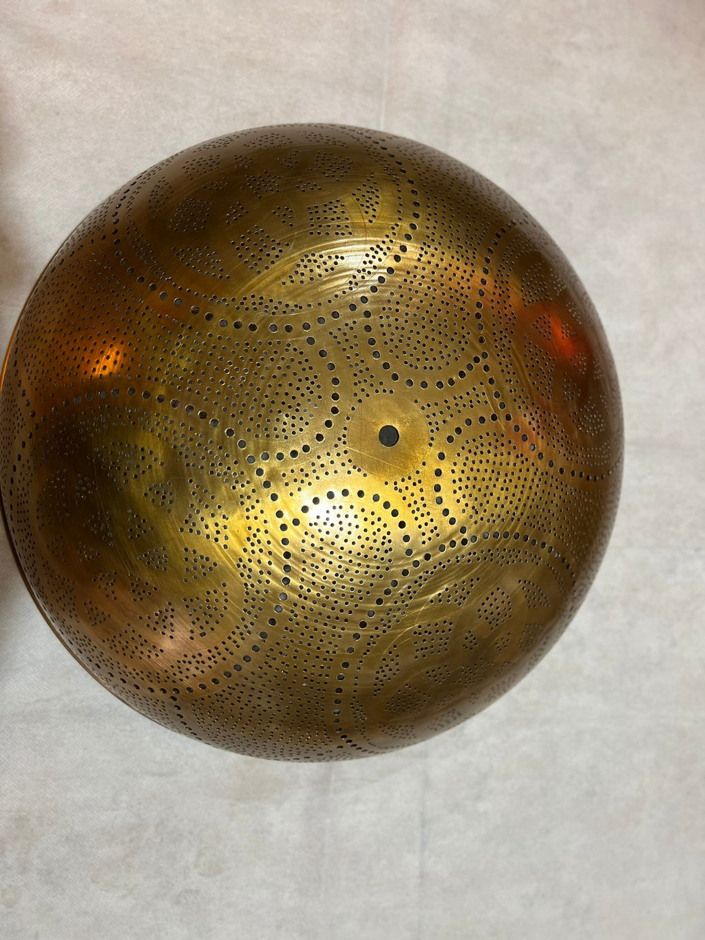 Handcrafted Moroccan Ceiling Lights, Flush Mount , Wall Lights, Aged Bronze , 16.1” 2 light bulbs