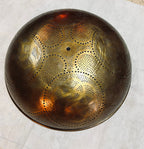 Handcrafted Moroccan Ceiling Lights, Flush Mount , Wall Lights, Aged Bronze , 16.1” 2 light bulbs