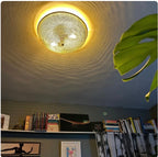 Handcrafted Moroccan Ceiling Lights, Flush Mount Gold Color Semi Flush Mount, Copper Light Sun Rise