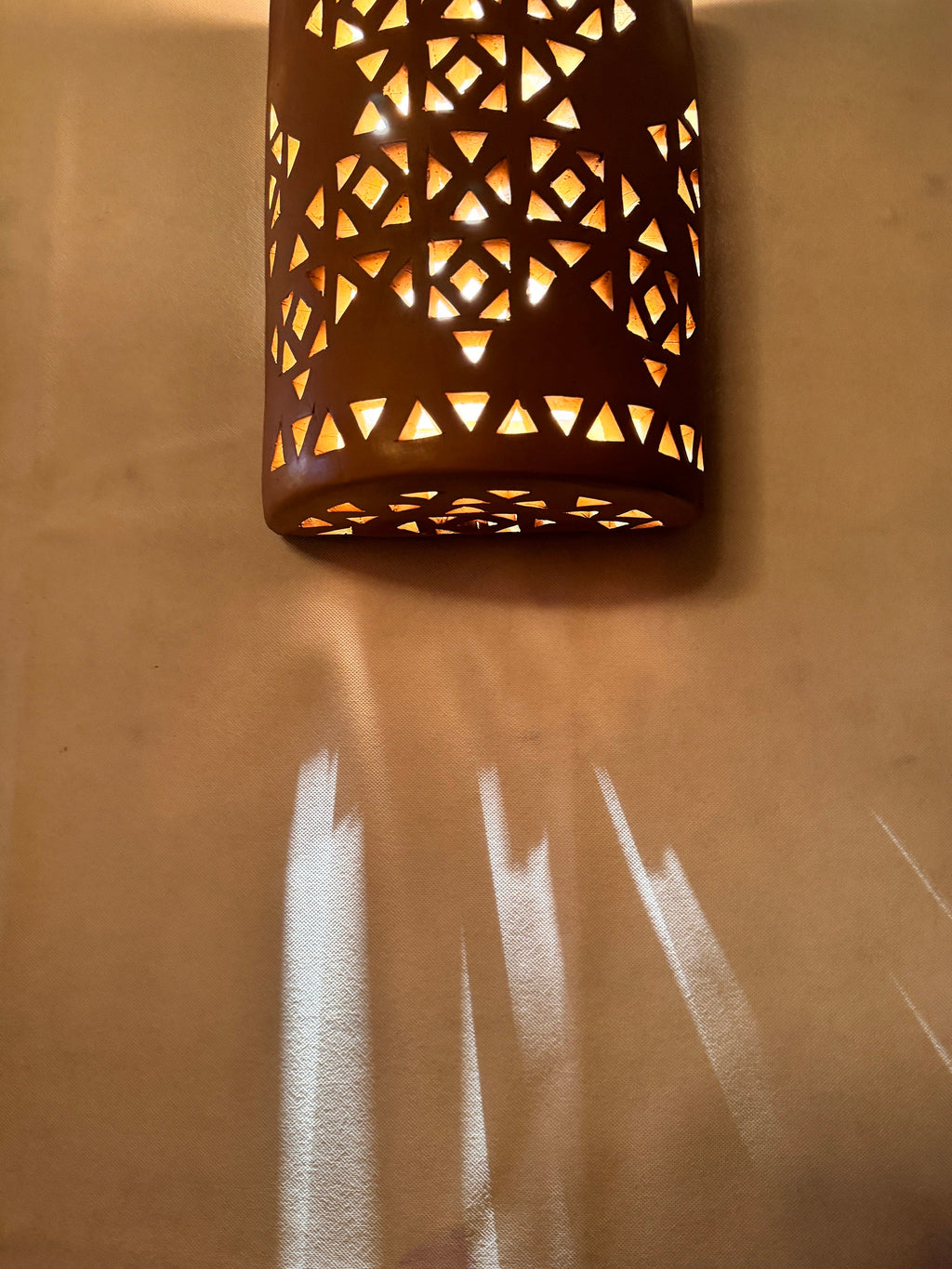 Clay Wall Light , Clay Sconces, Wall Lamp , Handmade Clay Terra Cotta Wall Lights
