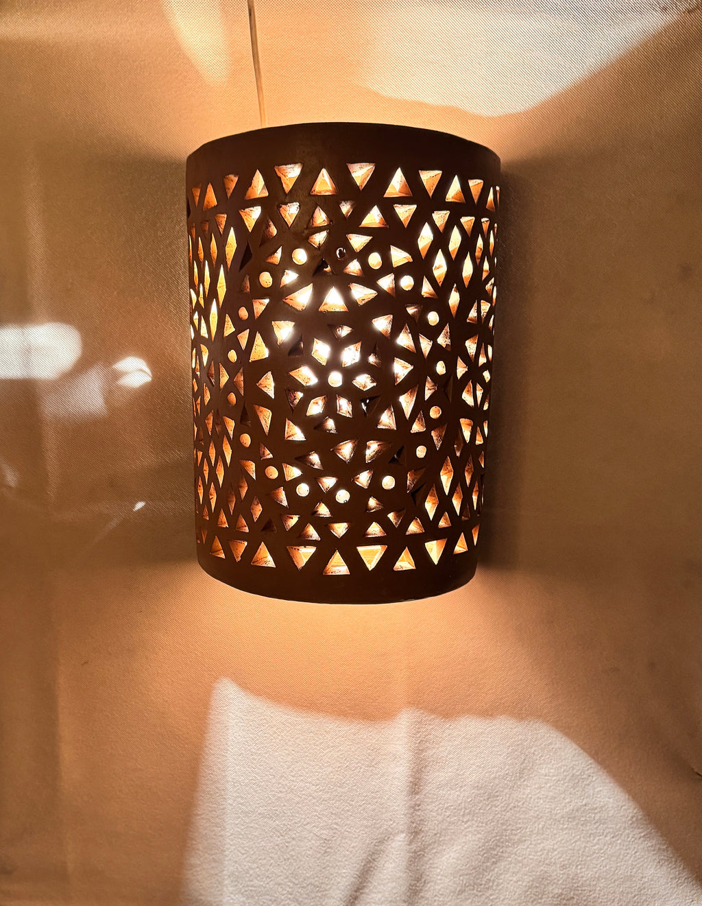 Clay Wall Light , Clay Sconces, Wall Lamp , Handmade Clay Terra Cotta Wall Lights