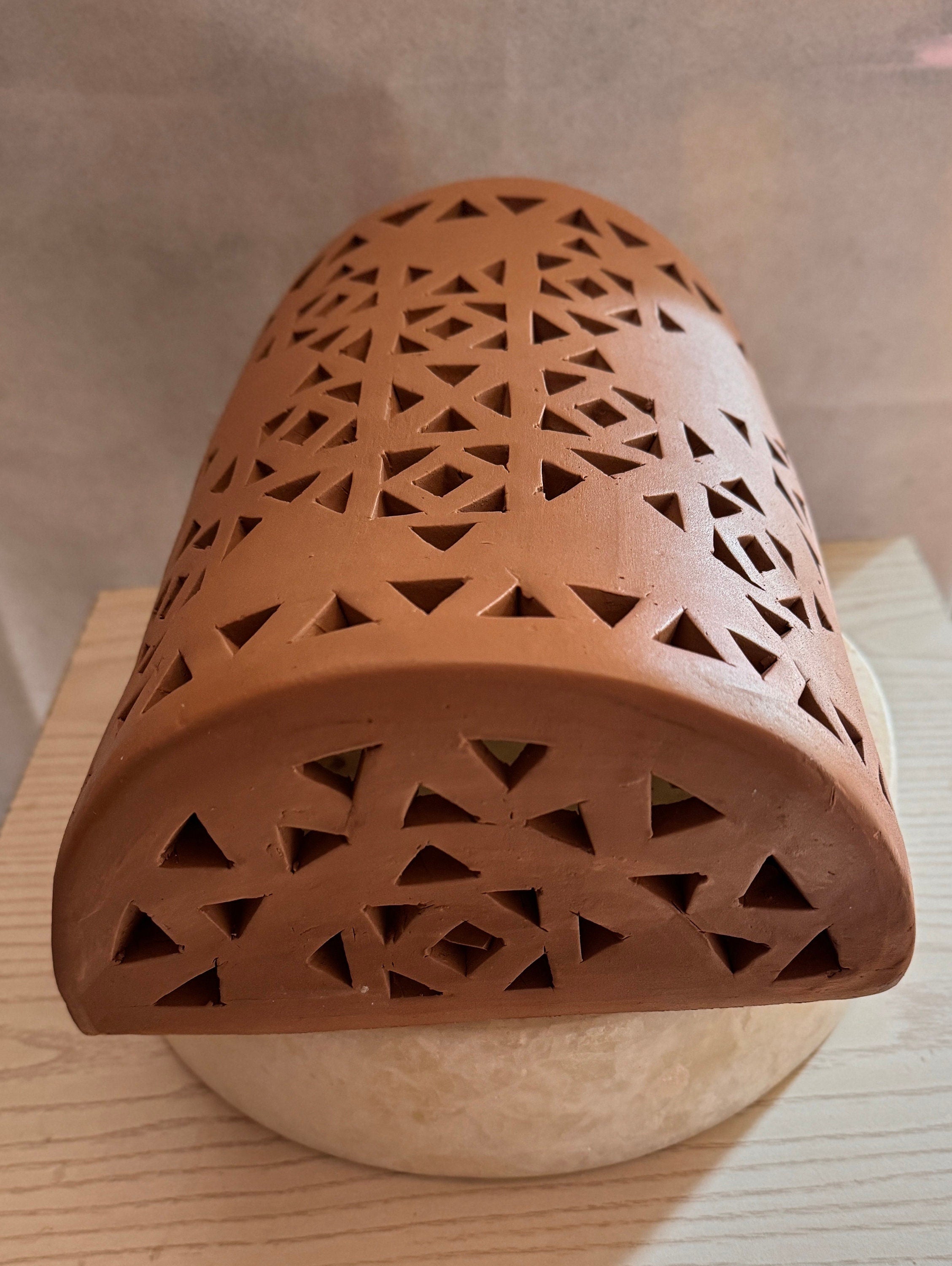 Clay Wall Light , Clay Sconces, Wall Lamp , Handmade Clay Terra Cotta Wall Lights