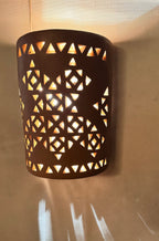 Clay Wall Light , Clay Sconces, Wall Lamp , Handmade Clay Terra Cotta Wall Lights