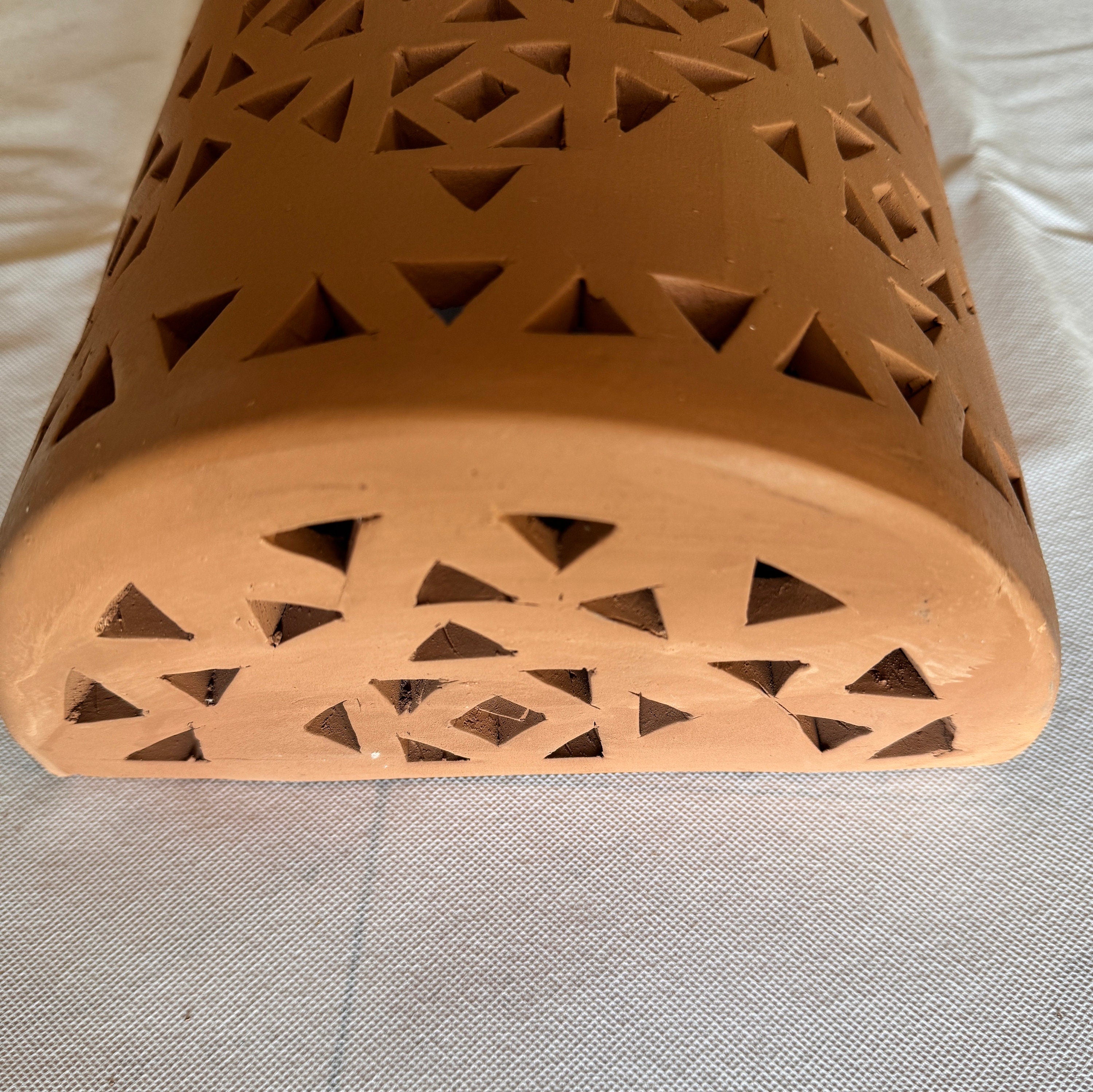 Clay Wall Light , Clay Sconces, Wall Lamp , Handmade Clay Terra Cotta Wall Lights