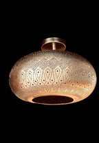Ceiling Flush Mount, Semi flush Mount, Moroccan Brass Pendant Lamp, Ceiling Light, Copper Light
