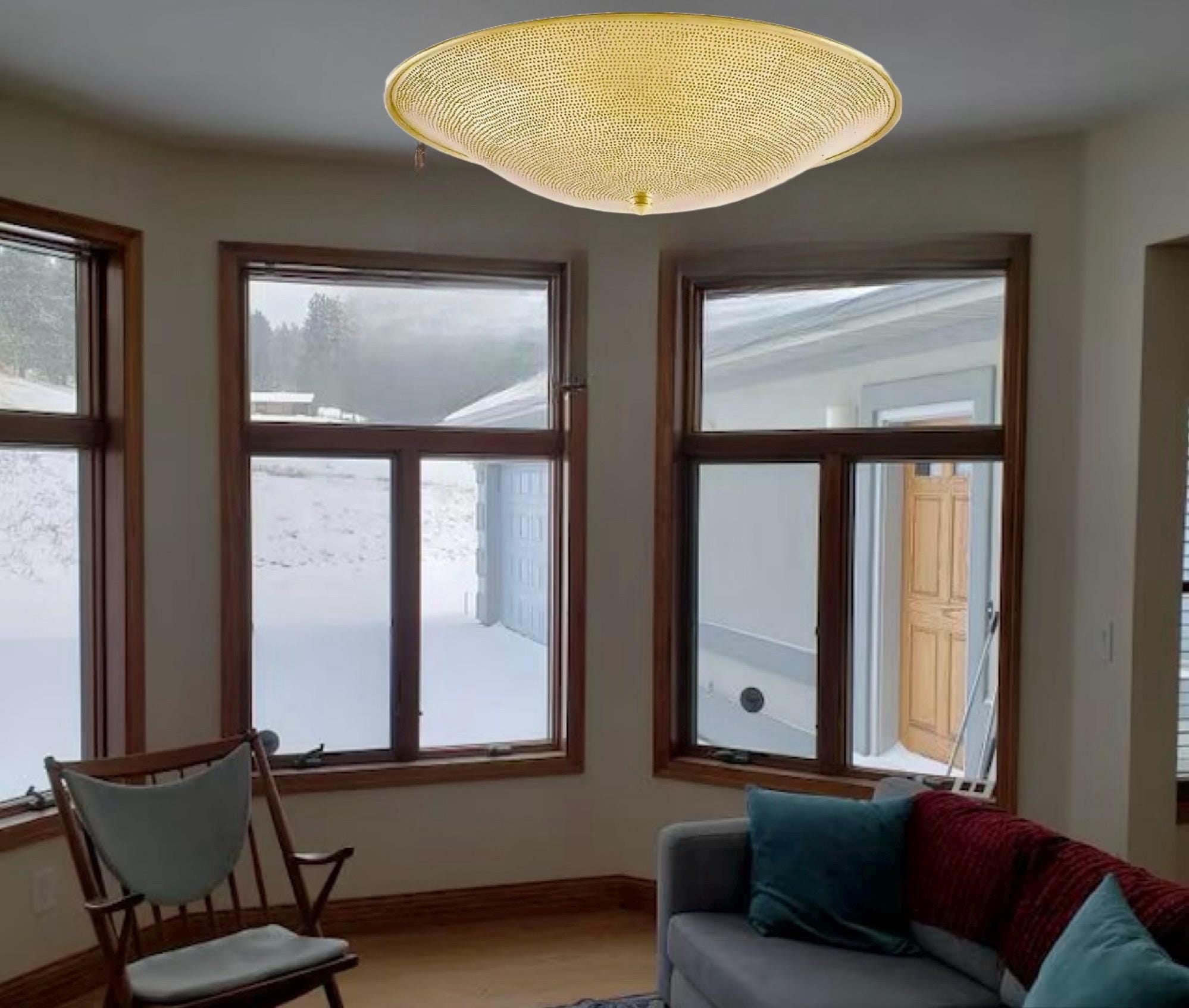Ceiling Lights, Flush Mount Gold Color Semi Flush Mount, Copper Light, Moroccan Ceiling Lights, pendant Lamps