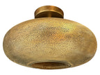Ceiling Flush Mount, Semi flush Mount, Moroccan Brass Pendant Lamp, Ceiling Light, Copper Light. Oval shaped
