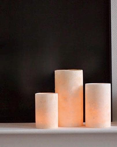 ALABASTER Handcrafted CANDLE HOLDER White Alabaster Candle Holder. Tea Light Candle Holder. Egyptian Arabic Alabaster