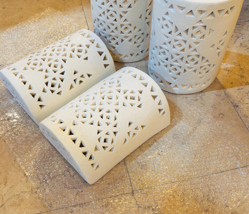 Clay Wall Light , Clay Sconces, Wall Lamp , Handmade Clay Terra Cotta Wall Lights