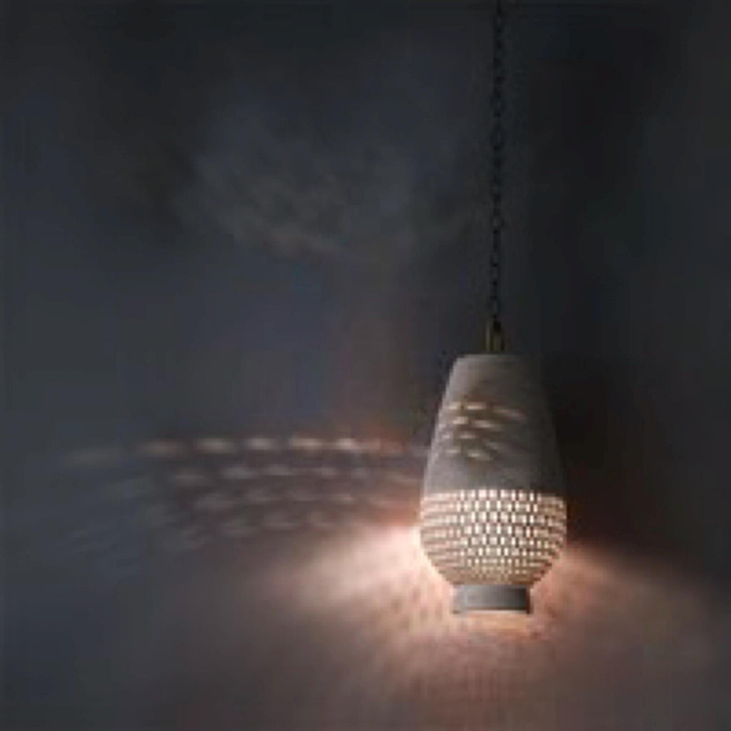 Clay Set Of 2 Pendant Lamp, Clay Ceiling Light, Hanging Lights, Off-White Clay Light
