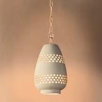 Clay Set Of 2 Pendant Lamp, Clay Ceiling Light, Hanging Lights, Off-White Clay Light