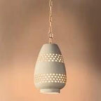 Clay Set Of 2 Pendant Lamp, Clay Ceiling Light, Hanging Lights, Off-White Clay Light