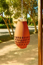 Terracotta Pendant Lamp, Clay Ceiling Light, Hanging Lights, Clay Light