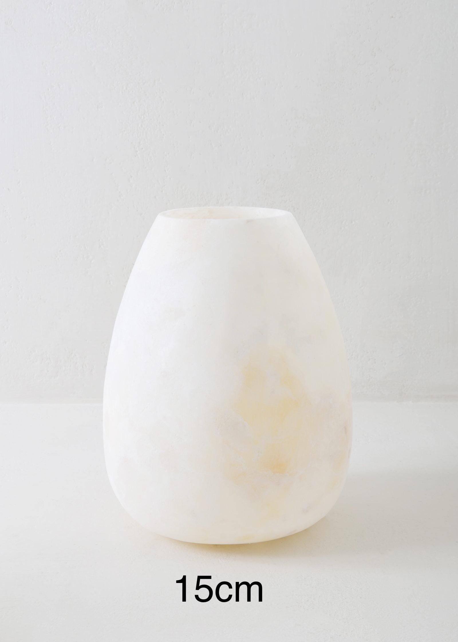 Set Of 3 White ALABASTER CANDLE HOLDER White Alabaster Candle Holder. Tea Light Candle Holder. Alabaster Natural Stone