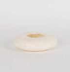 Set Of 3 White ALABASTER CANDLE HOLDER White Alabaster Candle Holder. Tea Light Candle Holder. Alabaster Natural Stone